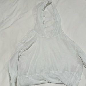 Romance Cropped Hoodie Cover Up